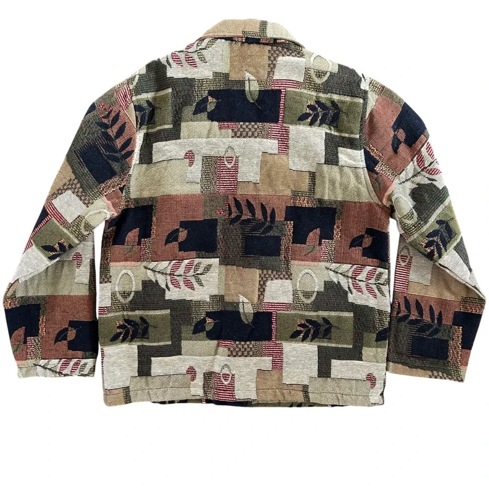 Vintage Jane Ashley Patchwork Blanket Jacket Women's‎ Size Medium